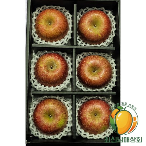 프리미엄 사과 선물세트 6과 330g내외 개당중량