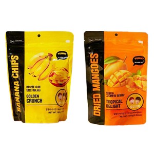 [신제품 특가세일] 낄낄상회 혼합칩세트 바나나칩10 + 드라이망고10